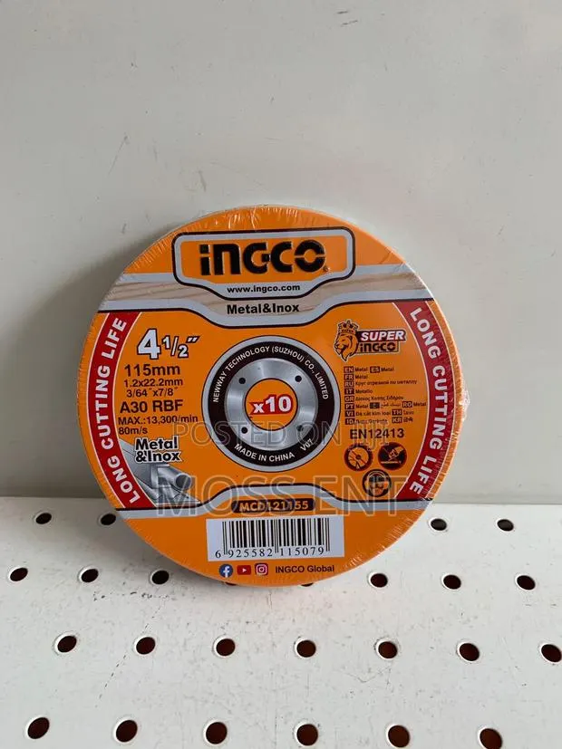 Abrasive Metal Cutting Disc Set 4.5"X1.2mm - McD121155 · Photo 1