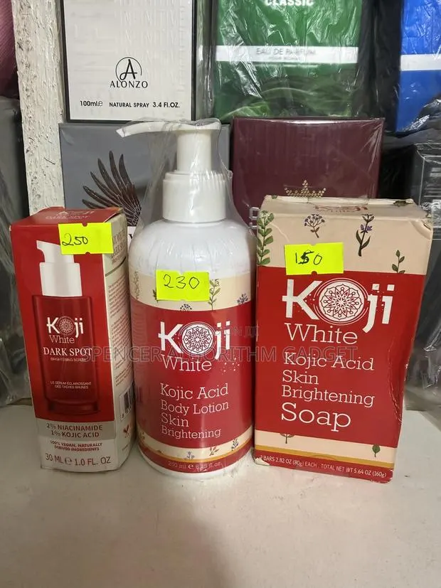 Koji White Kojic Darkspot Brightening Serum/ Soap,/ Lotion · Photo 1