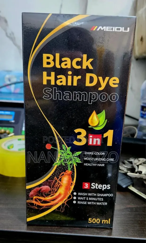 Black Hair Dye Shampoo 3 in 1 · Photo 2