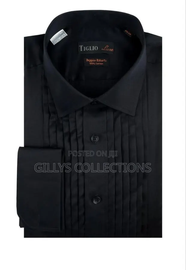 All Black Tuxedo Shirts Dinner Wear · Photo 1