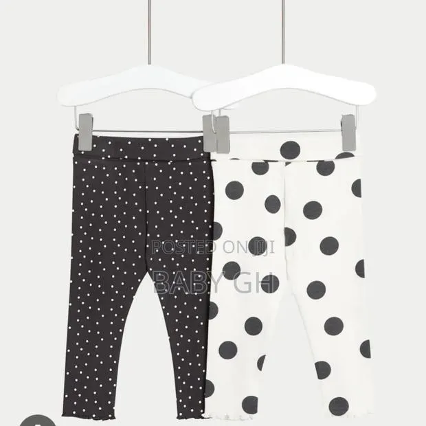 M S Babies 2pack Cotton Spot Leggings · Photo 1