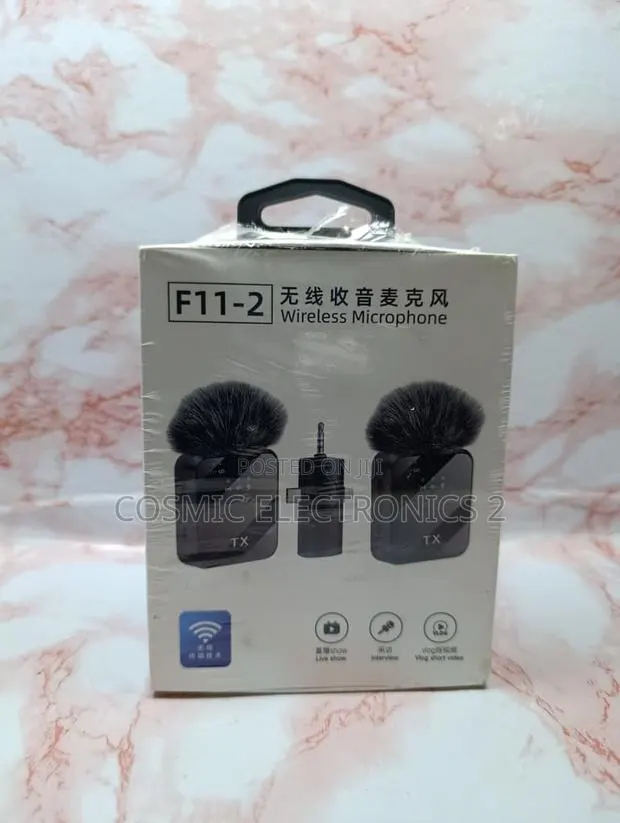 Quality F11-2 Wireless Lavalier Microphone With 3-in-1 Compatibility · Photo 1