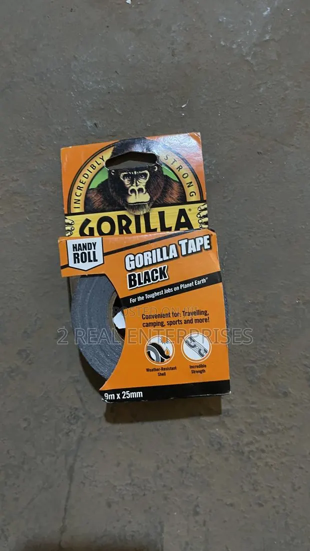 Gorilla Black Tape Handy Roll (9m X 25mm) Heavy Duty · Photo 1