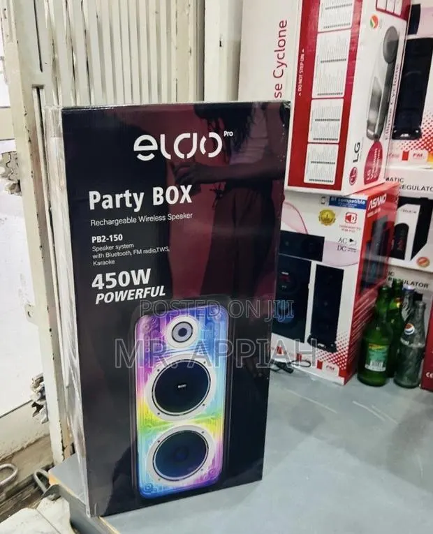 Order Durable Eldo Pb2-150 Double 8" Party Box Speaker(450watt) Black. · Photo 1