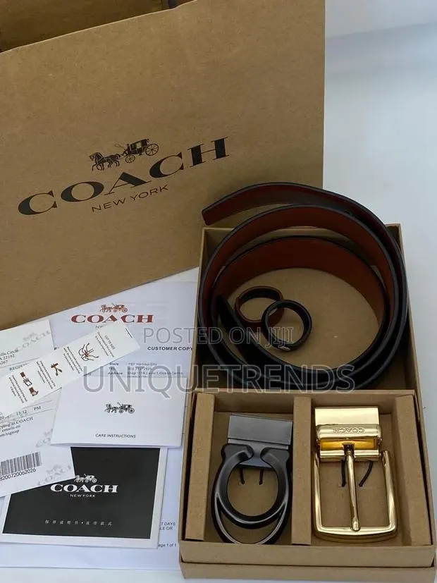 Quality Double Buckle Leather Belts · Photo 1