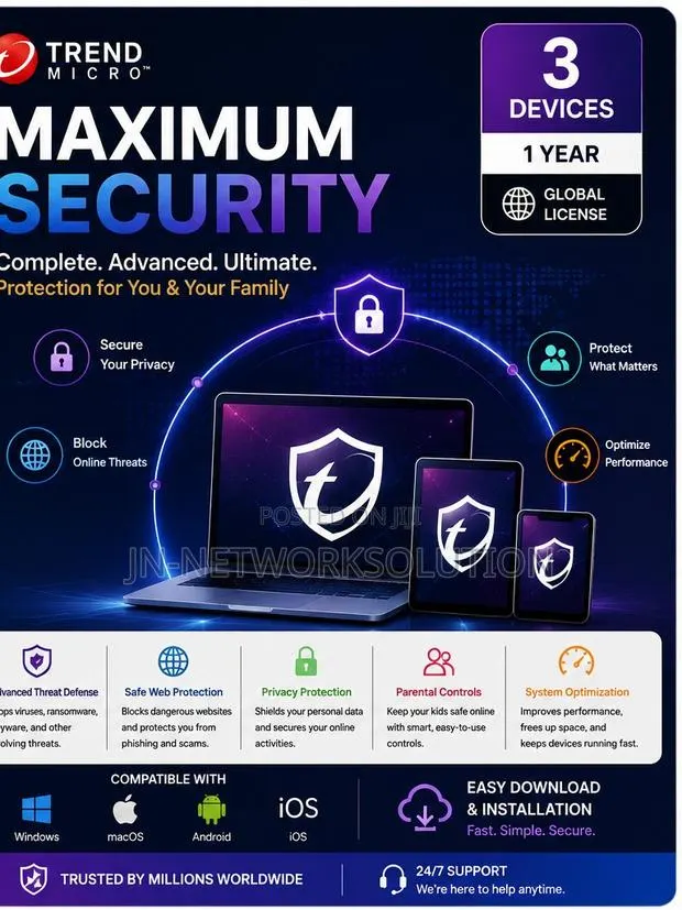 Trend Micro Maximum Security 3 Devices/ 1 Year (GLOBAL) · Photo 1