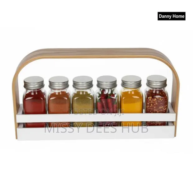 6 Jar Spice Rack With Spices · Photo 1