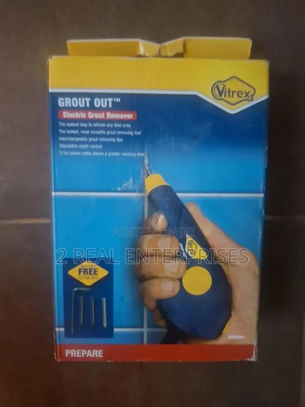 Vitrex Grout Out Electric Grout Remover Tool With Extra Tips · Photo 1