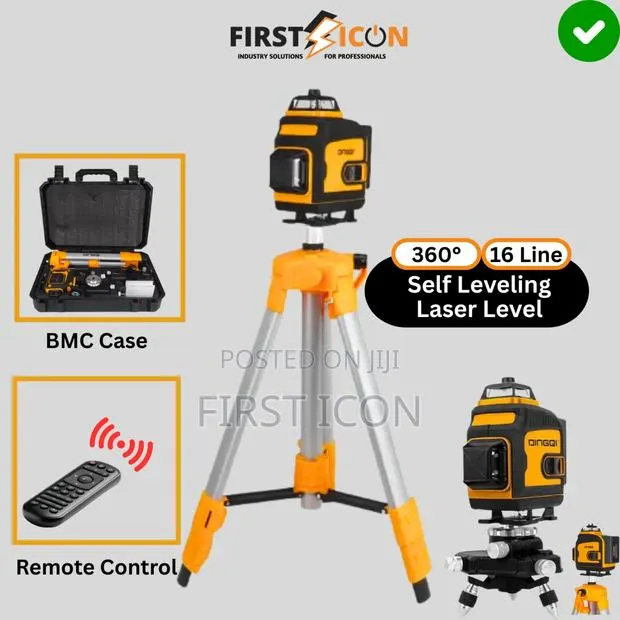 360°, 3d, 16 Line Self Leveling Laser Level + Tripod Ec03801 Dingqi · Photo 1