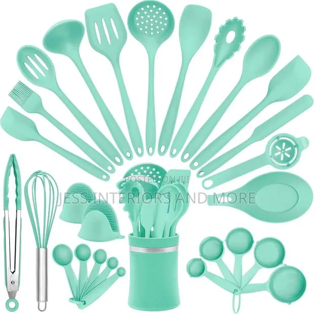 28pcs Silicone Kitchen Cooking Utensils Set · Photo 1