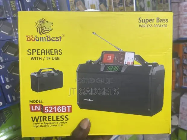 BoomBest LN-5216BT Super Bass Wireless Speaker — With FM Radio Clock · Photo 1
