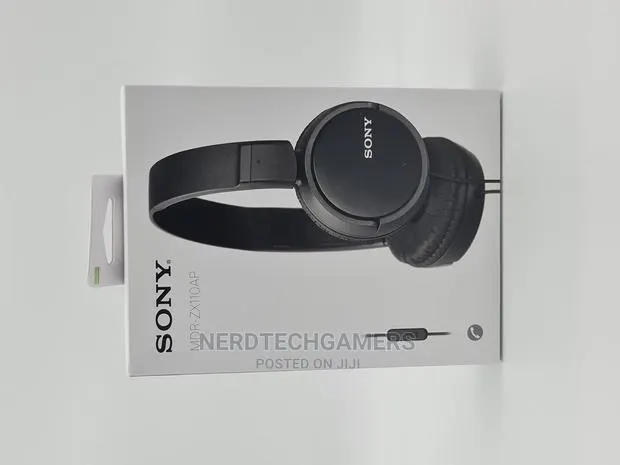 Sony ZX Series Wired on-Ear Headphones With Mic, Black MDR-Z · Photo 1