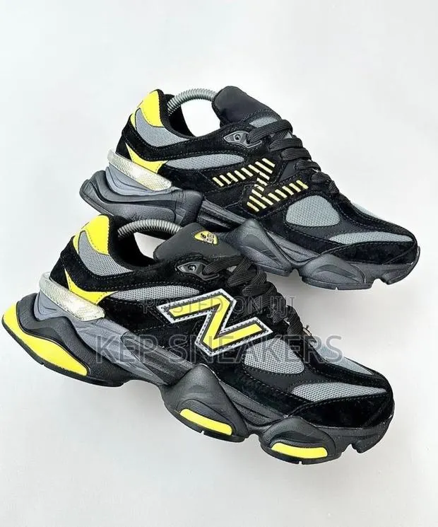 New Balance 9060 Black Yellow · Photo 1