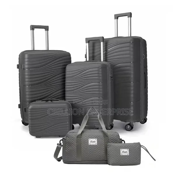 6-Piece Travel Luggage Set With Spinner Wheels, Lock and Travel Bag · Photo 1