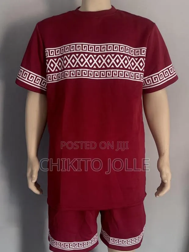 Burgundy Greek Set Top and Down · Photo 1