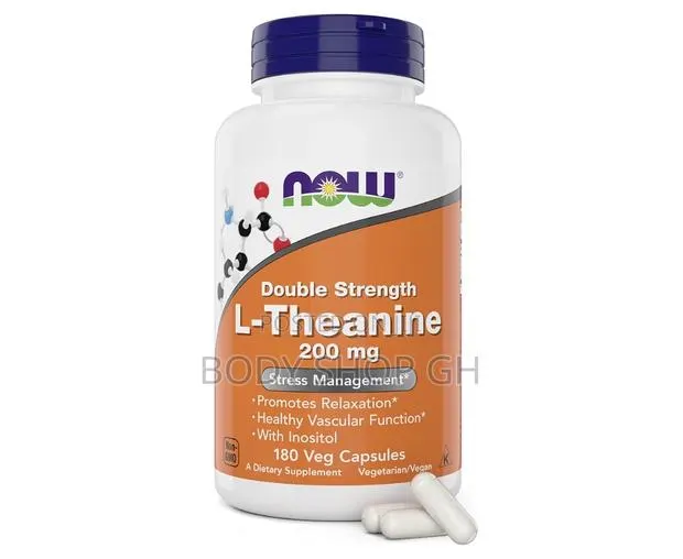Now Foods L-Theanine, Double Strength 200 Mg Per Cap - 180 Capsule · Photo 1