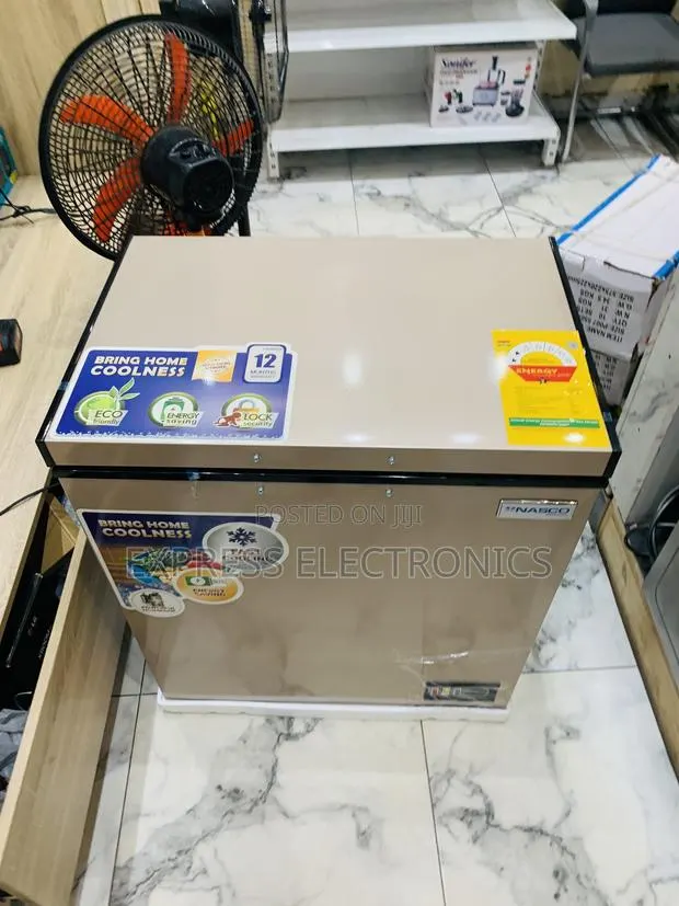 Limited Stock Nasco 150L 2-Star Chest Freezer Gold Colour [NAS-200FL-G · Photo 1