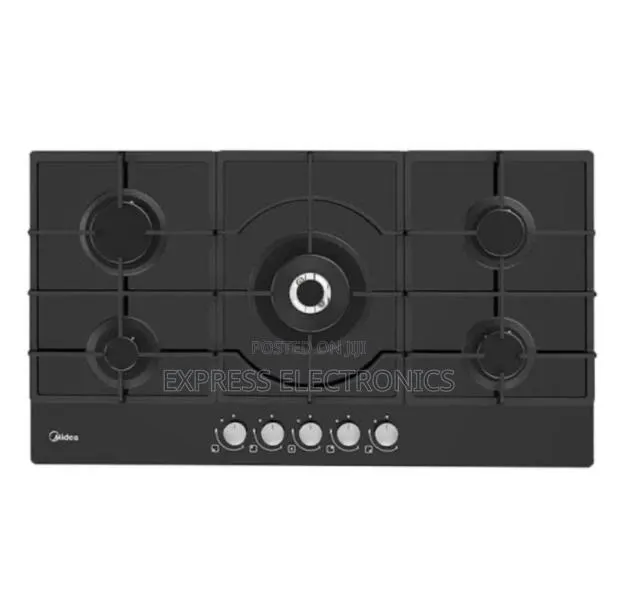 Shop the New Built-in Gas Hob, 5 Burners,Black MG90GQ095AL1B-BS Midea · Photo 1
