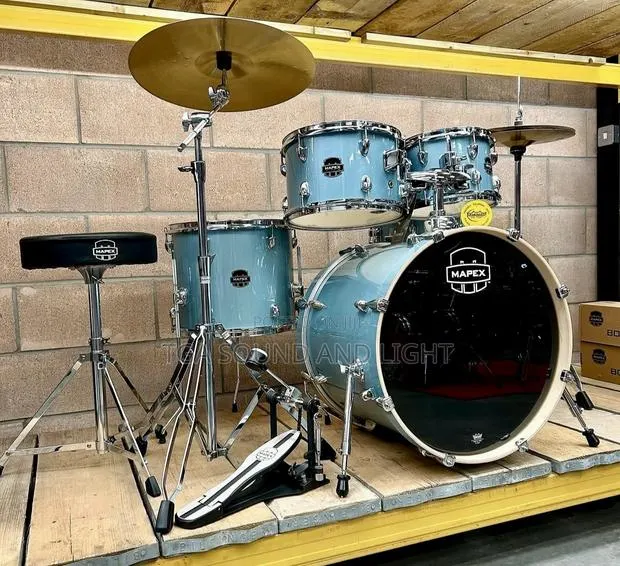 Mapex Venus 5pcs Complete Drum Set[Aqua Blue] · Photo 1