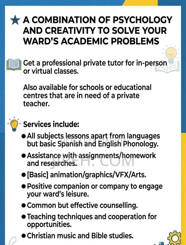 Private and Virtual (Online) Tutor · Photo 3