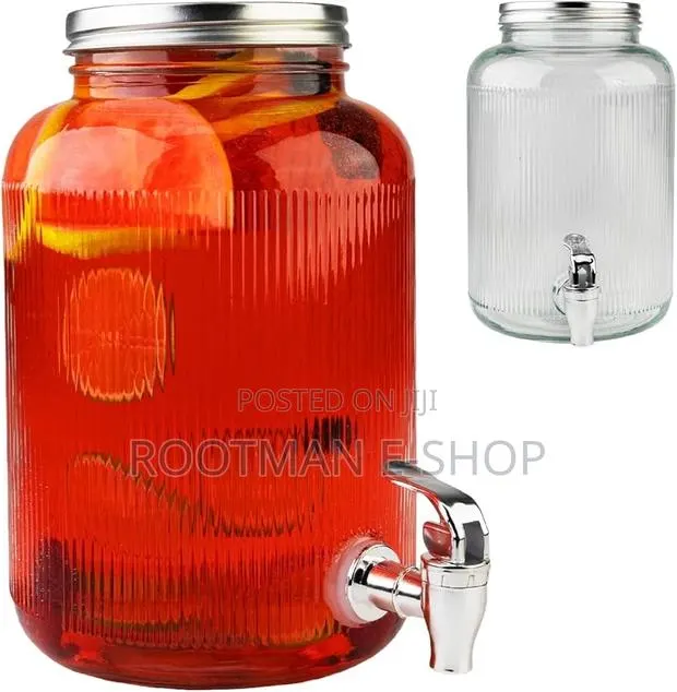 Glass Jar With an Airtight Lid for Softener, Featuring a Dispenser · Photo 1