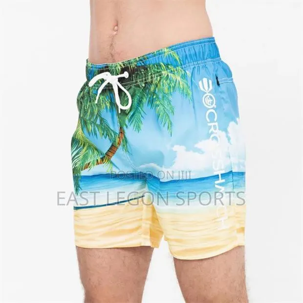 Green Swimming Shorts All Sizes Beach Design Men Boys · Photo 1