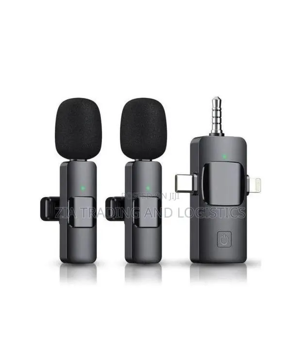 Wireless Microphone Set -Dual Clip-on Mics With Multi-Device Receiver · Photo 1