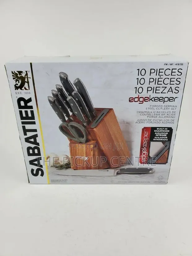 Sabatier,10 Pc Edgekeeper Knife Set With Built-in Sharpener · Photo 1