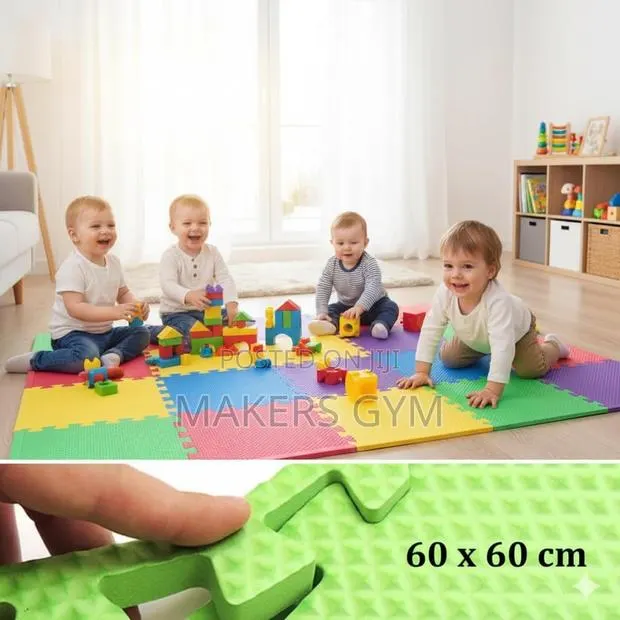Foam Floor Mats – Soft Tiles for Gym, Home, Garage, Yoga, Kids · Photo 1