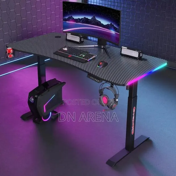 Electric Adjustable Desk RGB Light · Photo 1