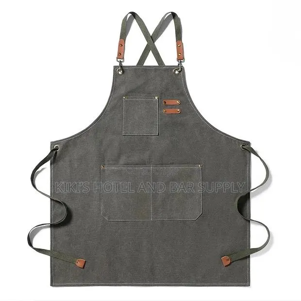 Waterproof Denim Cross Back Apron · Photo 1
