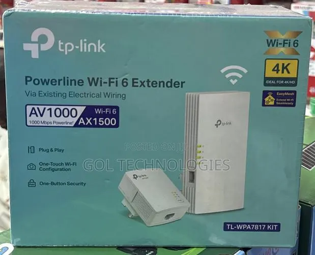 Tp-Link Powerline Wifi 6 Extender Tl-Wpa7817 Kit · Photo 1