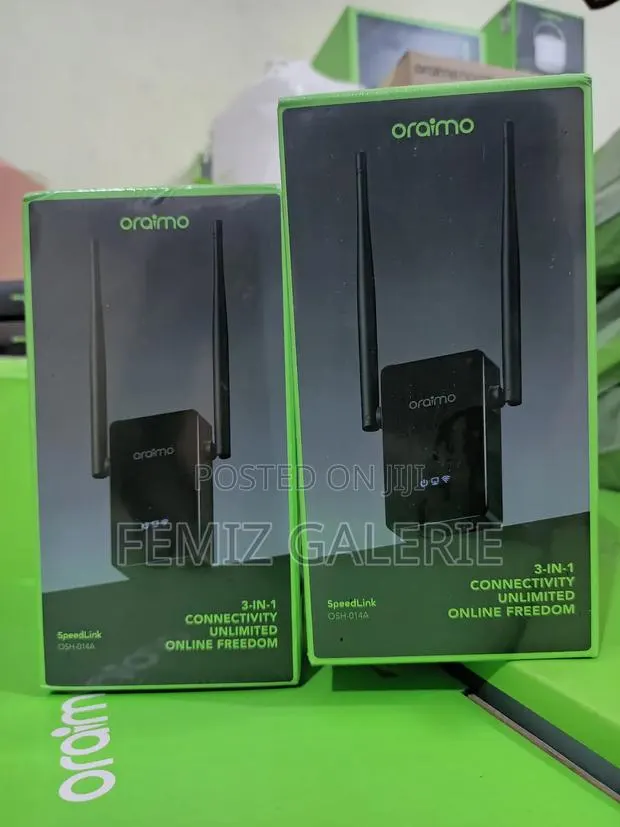 Oraimo Speedlink Access Point, Repeater, Router 3in1 Wifi Range Extend · Photo 1