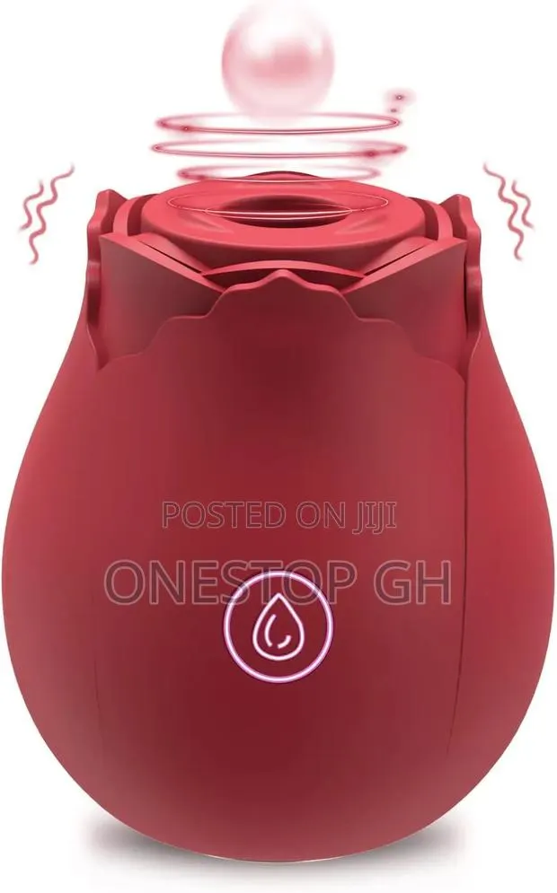 "Rose Sucking Vibrator Featuring 10 Stimulation Modes · Photo 1