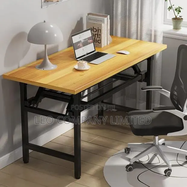 Foldable Computer Desk With Storage Shelve – Multipurpose Study Table · Photo 1