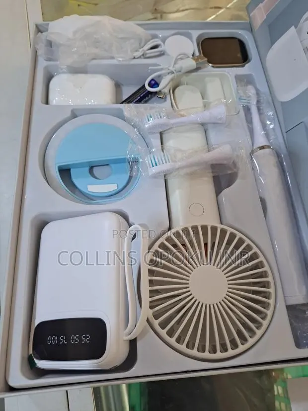12-in-1 Smart Watch With "Airpod, Fan, Power Bank, Brush, Ring Light · Photo 4