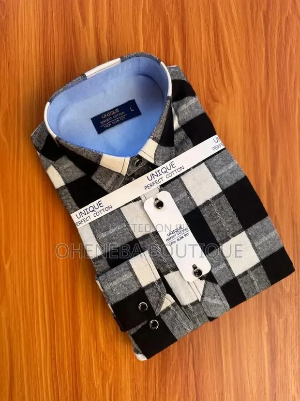 Long Short Check Shirts Sleeves for Men Available · Photo 1