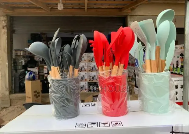 Silicone Laddles 12 Pieces Set · Photo 1