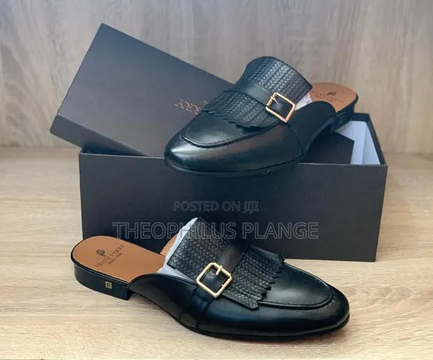 Frank Perry Black Half Shoes Leather · Photo 1