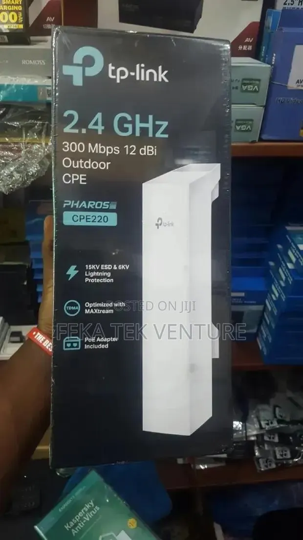 TP-Link Cpe220 2.4ghz 300mbps 12dbi AP · Photo 1