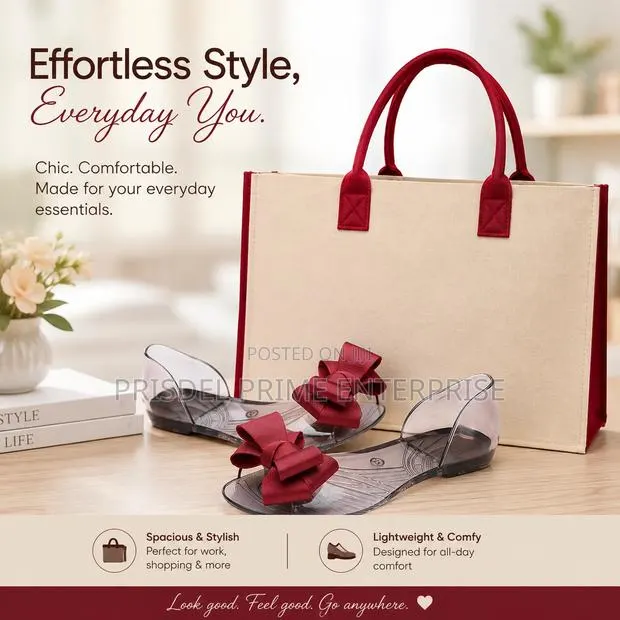 Jelly Shoes Women's Sandals Plus Shopping Bag · Photo 1