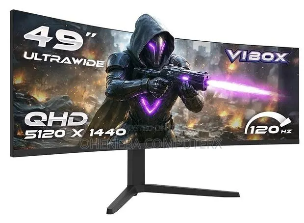 Vibox 49-Inches 2K Resolution, 120Hz UWQhd Curved Gaming Monitor · Photo 1