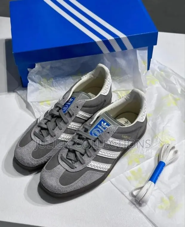 Adidas Gazelle Og Grey White · Photo 1
