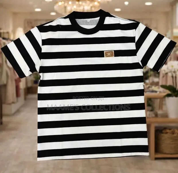 Men’S Street Style Striped T-Shirt, Casual Versatile. · Photo 1