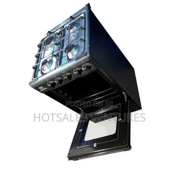 Available Nasco 4 Burner 60x60cm Gas Cooker - Nasgc-Sniper60b · Photo 1