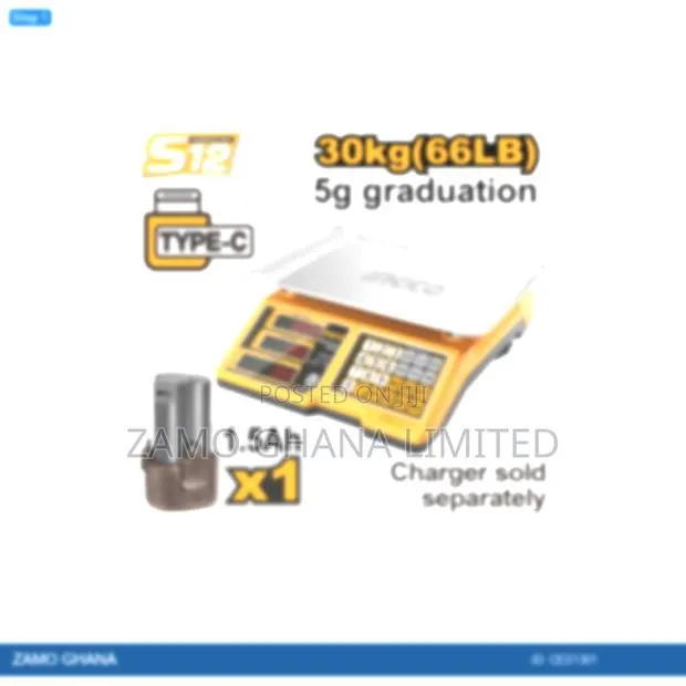 Lithiumion Scale 12v 30kg - Ces1301 · Photo 1