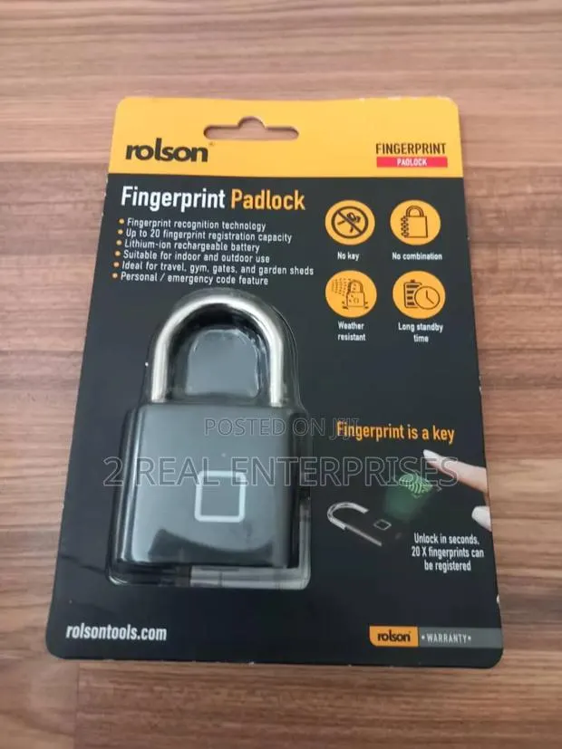 Rolson Fingerprint Padlock From Uk · Photo 1