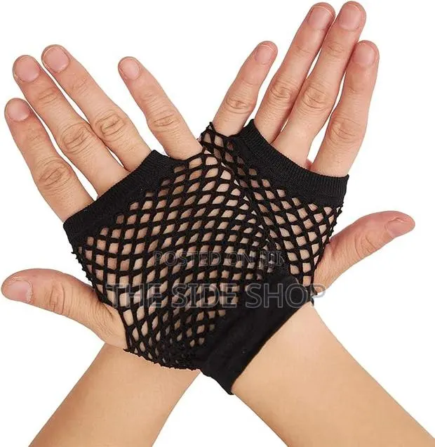 Short Fishnet Gloves Fingerless · Photo 1