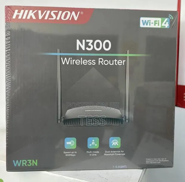 Hikvision Wireless Wifi 4 Router Broadband Wr3n 300mbps · Photo 1