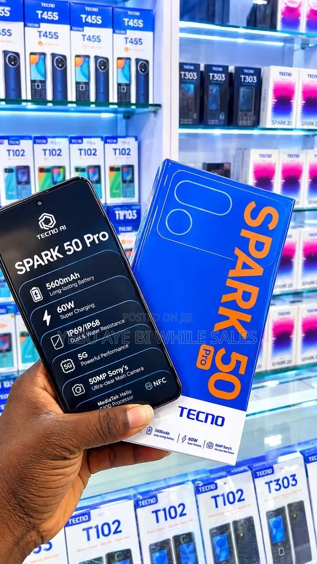 New Tecno Spark 50 Pro 256 GB Black · Photo 1